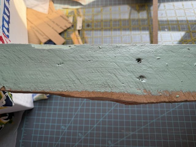 sewing room makeover milk paint, mica powder milk paint diy