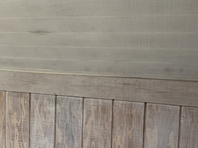 sewing room makeover milk paint